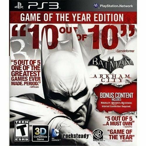 BATMAN ARKHAM CITY GOTY PS3